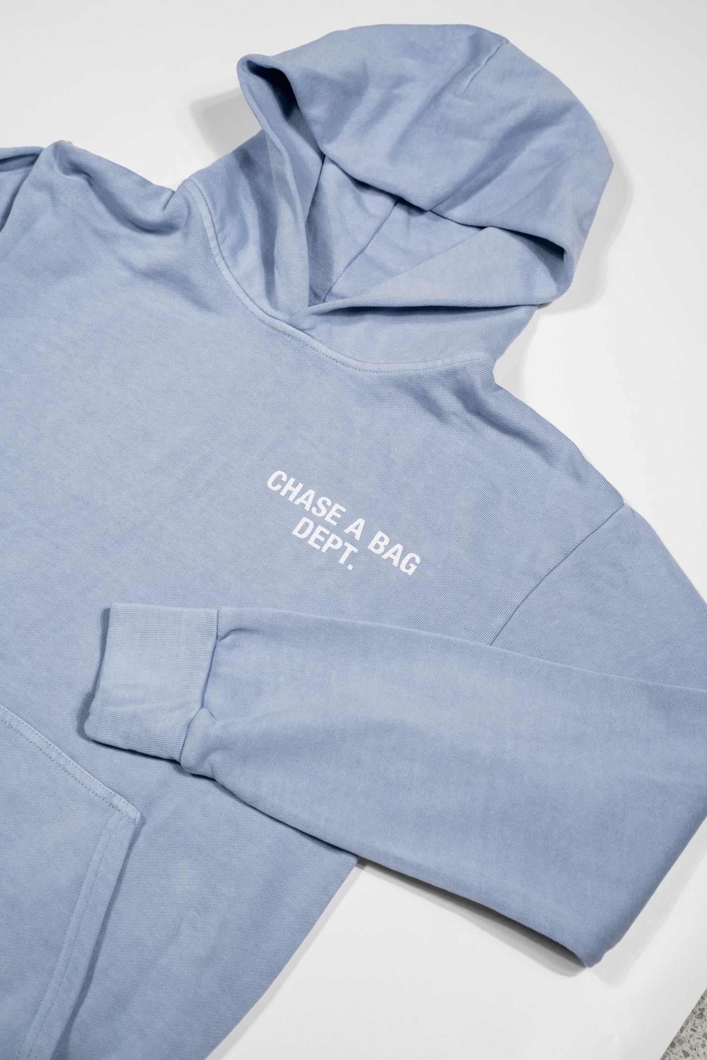 Chase A Bag Dept. Baby Blue Hoodie